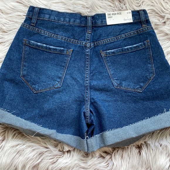 NWT Kenzie High Waist Denim Blue Jean Shorts 26 Size 2 - Picture 7 of 8